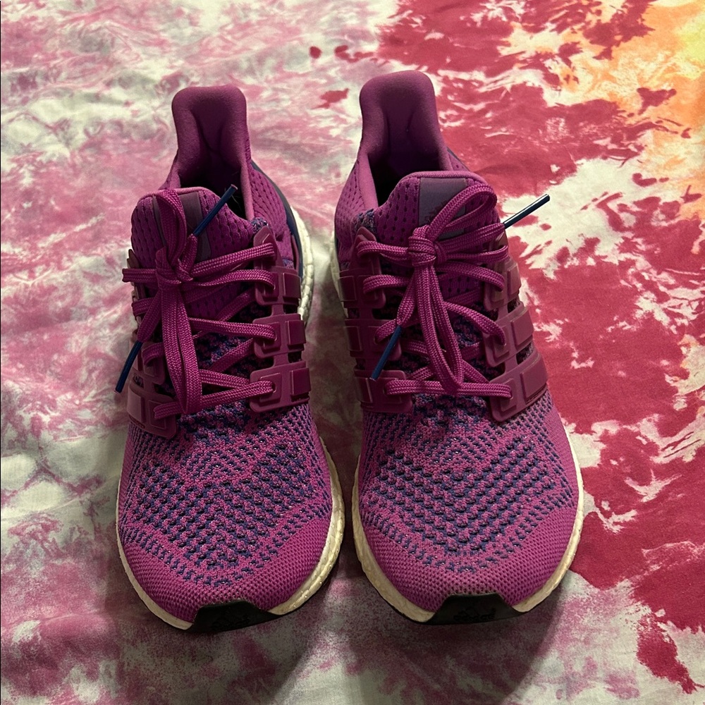 Adidas ultra boost flash pink workout shoes size 9